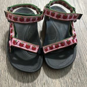 Strawberry Teva sandals toddler 7